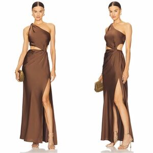 MISHA Kristin Gown in Umber Brown
